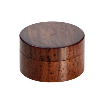 Rosewood Herb Grinder - Smooth Flat Surface - 2-part