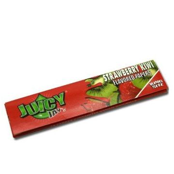 Juicy Jay's Strawberry&Kiwi King Size Rolling Papers - Box of 24 Packs