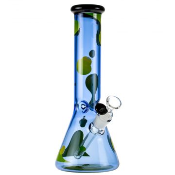 Famous Brandz Glass Beaker Ice Bong | Privilege - Side View 1