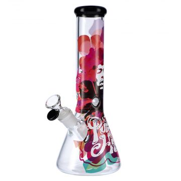 Famous Brandz Jimi Purple Haze Beaker Ice Bong | 12 Inch - Side View 1