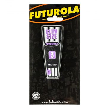 Futurola Blister Pack Slim Size Pre-Rolled Cones | Box of 3 - In Packaging