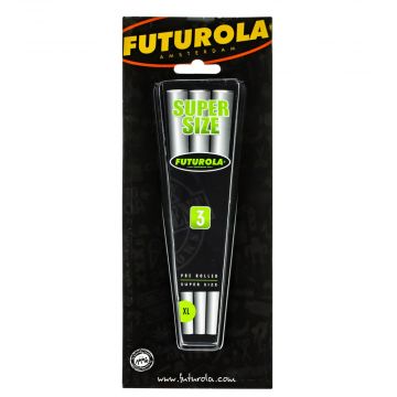 Futurola Blister Pack Super Size Pre-Rolled Cones | Box of 3 - In Packaging
