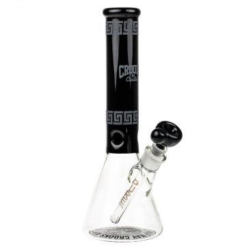 Pure Glass Crooks and Castles Beaker Ice Bong - Side View 1