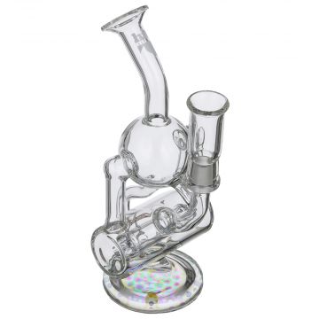 Hitman – Fresh Tech Orbital Recycler with Hammerhead Perc & White Logo – 14.5mm 