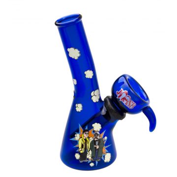 Jay and Silent Bob Mini Beaker Base Bong | Jay & Silent Bob | Blue