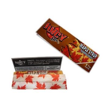 Juicy Jay's Maple Syrup Regular Size Rolling Papers - Box of 24 Packs