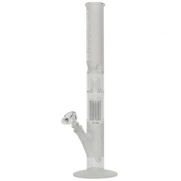 Pure Glass 10-arm Perc Straight Bong - Frosted