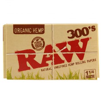 RAW Organic 300's Creaseless Rolling Papers | Five Pack
