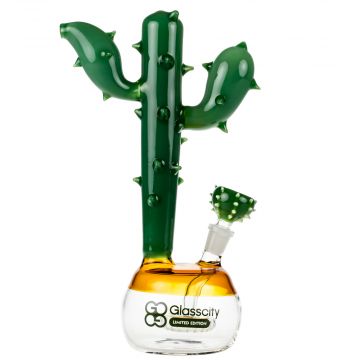 Glasscity Limited Edition Bubble Base Cactus Bong with Showerhead Perc 