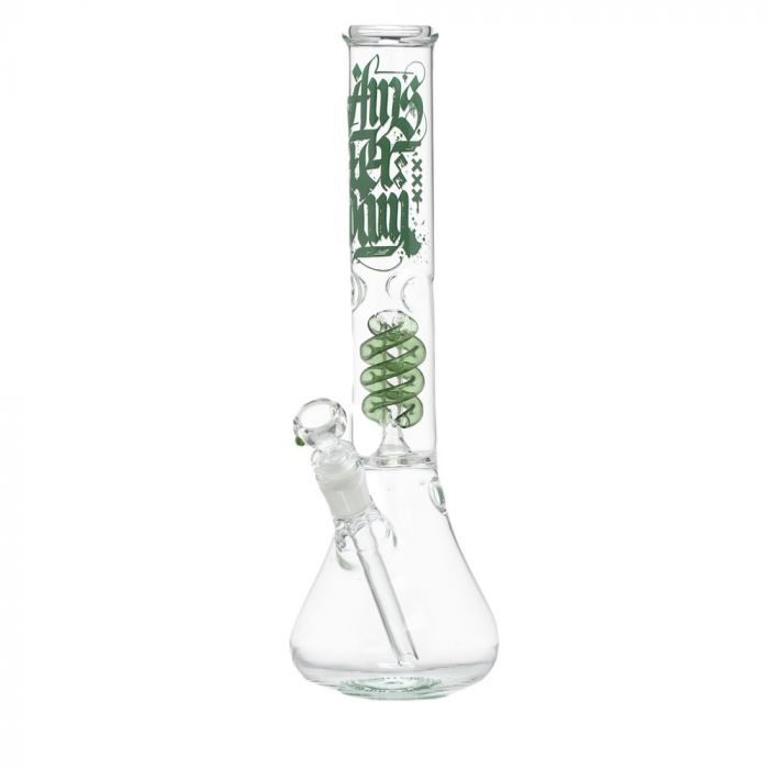 Amsterdam Glass Beaker Base Spiral Perc Bong main product photo