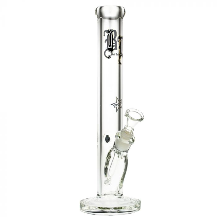 Black Leaf 7mm Straight Bong | 40 cm main product photo