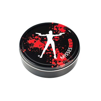 Round Metal Stash Tin - Misses Red main product photo