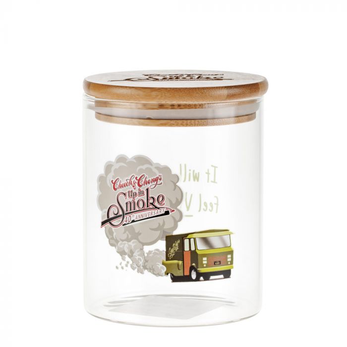 Cheech and Chong Glass Stash Jar | Green Van main product photo
