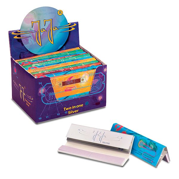 JaJa Two in One Silver King Size Rolling Papers with Filter Tips - Single Pack main product photo