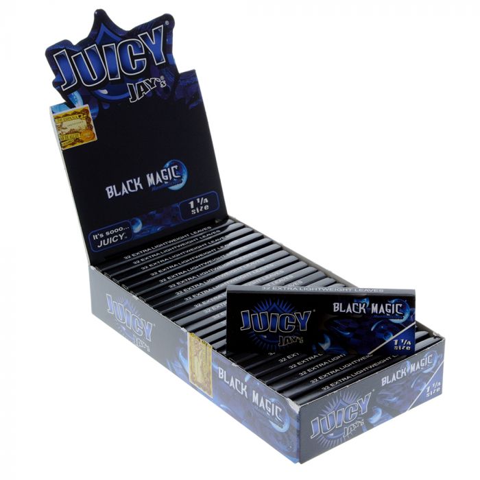 Juicy Jay's Black Magic 1 1/4 Rolling Papers - Box of 24 Packs main product photo