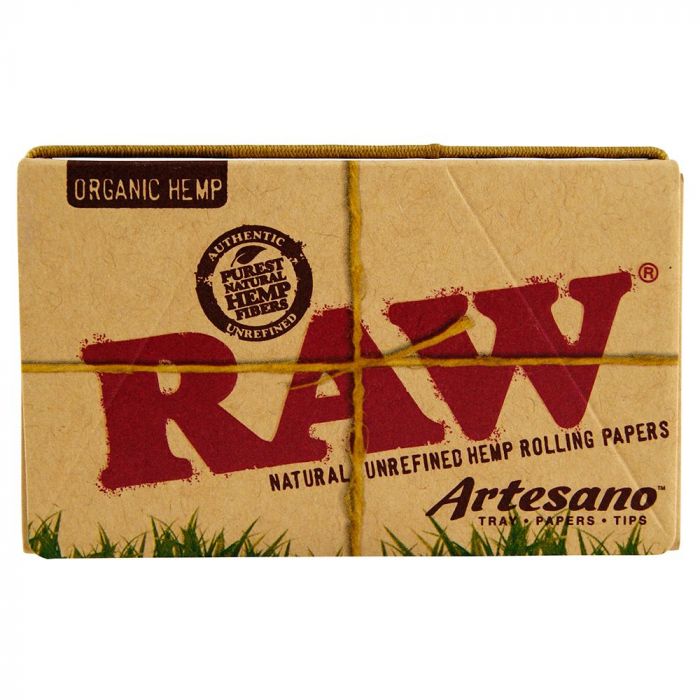 RAW Artesano Organic 1¼ Hemp Rolling Papers with Tray and Filter Tips | Single Pack main product photo