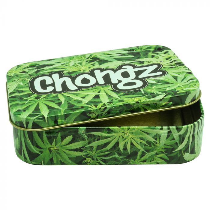 Chongz Green Leaf Stash Tin | 2oz main product photo