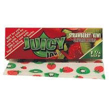 Juicy Jay's Strawberry&Kiwi Regular Size Rolling Papers - Box of 24 Packs 