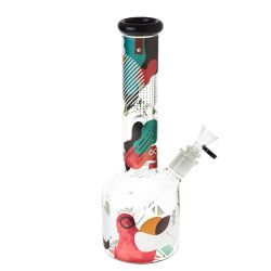 Famous Brandz Aquarius Bubble Base Ice Bong | 12 Inch | side view 1