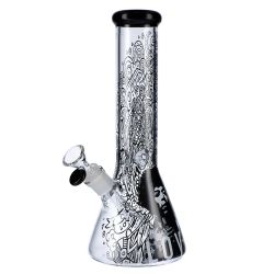 Famous Brandz Jimi Love Beaker Ice Bong | 12 Inch - Side View 1