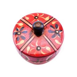 Wood Box Painted 4 flowers