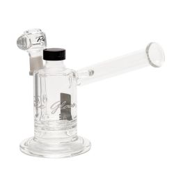 Pure Glass Magma V Hybrid Perc Dab Rig with Storage Unit | 6 Inch | side view 1