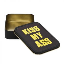 Metal Stash Tin - Kiss My Ass