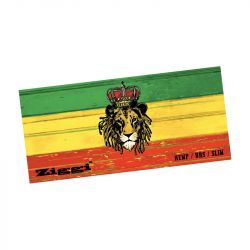 Ziggi - Rasta Lion Hemp Rolling Papers Plus Filter Tips - Slim - Box of 22 Packs