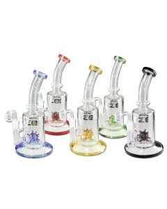 Blaze Glass Virus Ball Dab Rig | 9.5 Inch | Various Colors