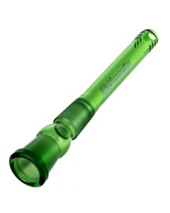 Glasscity Slitted Diffuser Downstem | 18.8mm | Green - Front View 